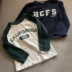 ロンT 長袖　2枚セット　100 男の子　西松屋　コムサイズム