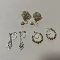 ノンホール　イヤリング　ゴールド系　まとめ売り