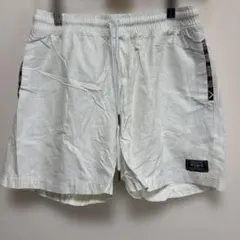 ワウイー ワンポイント ハーフパンツ ショート L 白 綿ポリエステル ビーチ