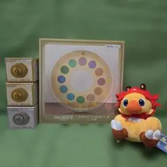 FF14 ガラスプレート メタリックフィギュア チョコボ ぬいぐるみ