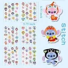 新品未使用品 スティッチ　ステッカー100枚　6枚シート