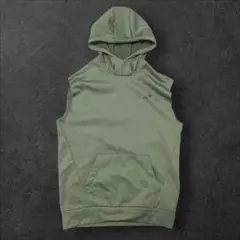 New Balance ノースリーブ スウェット パーカー オリーブのサムネイル