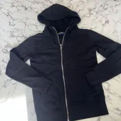 ZARA MAN 黒のフード付きパーカー Sサイズ