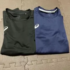 【最終価格】アシックス　トレーニングウェア　長袖　黒　ネイビー　セット