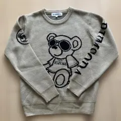 RUMSODA クマ柄ニットセーター M