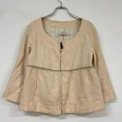 315 R.E.D. VALENTINO ノーカラージャケット 40のサムネイル