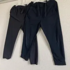 ブラックカジュアルパンツ 2点セット