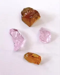 アンダラクリスタル　アンバー　ルミセットピンク 4石セット