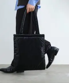 SINSS ラミネートトートバッグ｜BLACK