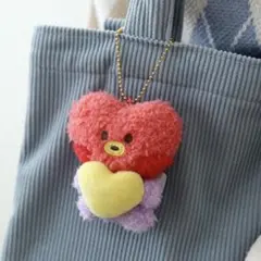 BT21 minini HEART PLUSH KEYRING TATA