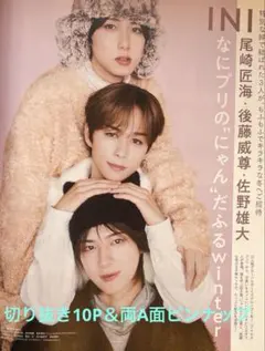 INI切り抜き10P＆ピンナップnon-no1・2月合併号