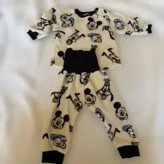 ミッキーマウス柄ベビーパジャマ 95cm未満
