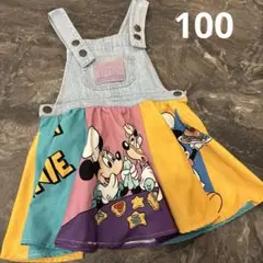 Littc【100】Disneyジャンパースカート/デニム
