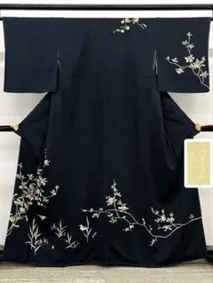 美品❇️染め匠久保耕　手描友禅暈し染め駒刺繍　黒留袖 　フルセット 美品❇️染め匠久保耕 手描友禅暈し染め駒刺繍 黒留袖 フルセット