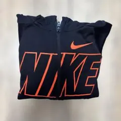 Nike 黒/オレンジ ジップアップパーカー