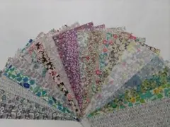 ⑧リバティ　10x20cm　20枚セット　古い柄