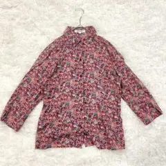 MK KLEIN+ エムケークランプリュス 花柄 長袖シャツ 総柄 エレガント
