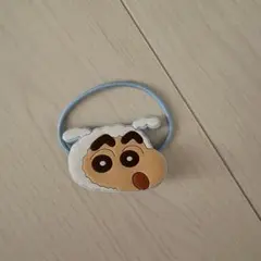 クレヨンしんちゃん シロ 着ぐるみ ヘアゴム 水色