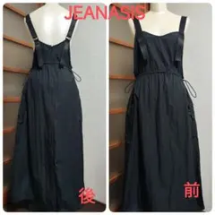 JEANASIS キャミワンピース ロング丈 ブラック