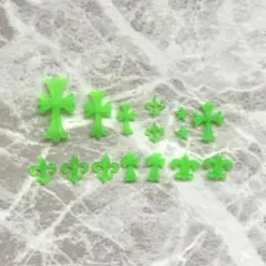 お得15点セット　クロスネイルパーツ　十字架パーツ　3Dネイルパーツ