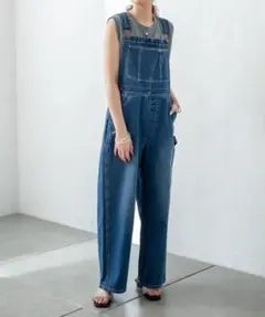 mystic ワークデニムサロペット