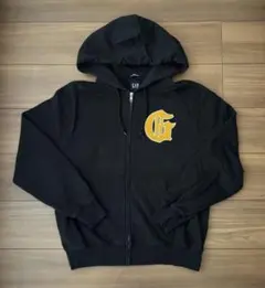 GAP ジップパーカー　墨黒
