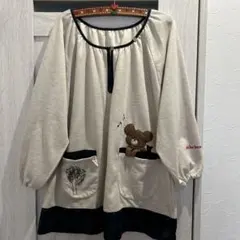 ＊くまのがっこう割烹着＊保育士エプロン