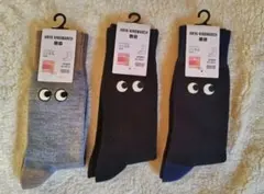 ユニクロ アニヤハインドマーチ コラボ 靴下　3足セット　23〜25cm