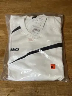 新品未使用 ASICS ホワイト トレーナー Mサイズ スウェット XA5003