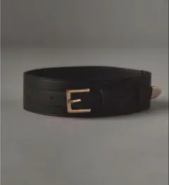 EmiriaWiz ブラックレザーベルト シルバーバックル