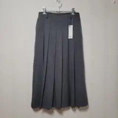 【新品】GU ダークグレー プリーツスカート Lサイズ