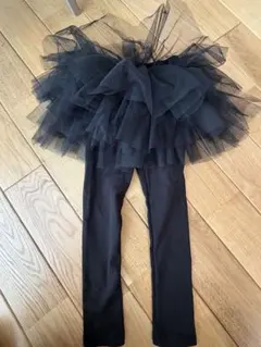 チュチュ付きレギンス 120cm 黒