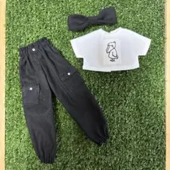 22㎝ドール服 &トップス＆カーゴパンツ＆ターバン3点セット♧ ハンドメイドのサムネイル