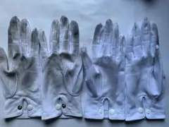 2双セット　ナイロン100%製　白手袋　使用済み　3Lサイズ