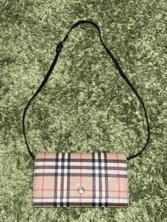 Burberry チェック柄 長財布