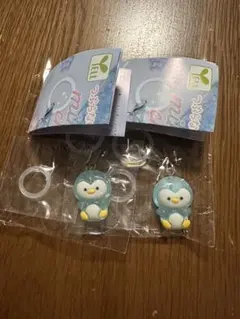 つぶらな瞳の仲間達 マインチャーム めじるしアクセサリー ガチャ　ペンギン 2つ