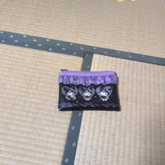 猫イラスト ポーチ 黒紫