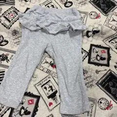 べべ　グレー フリル付き レギンス 90cm