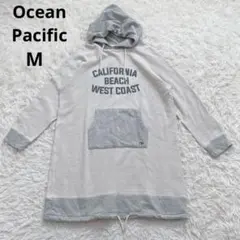 オーシャンパシフィックOPロングパーカーミニワンピース　M ドローコードフーディのサムネイル