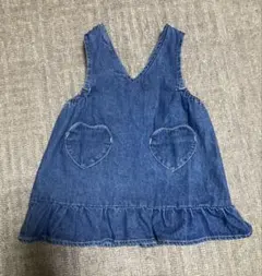 バースデイ futafuta ハートポケット ジャンパースカート 80