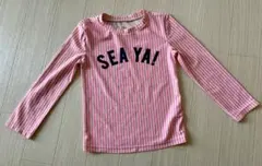 GAP KIDS ラッシュガード ピンク ストライプ 110cm
