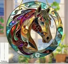 【20×20cm】◆特別まとめ値引きSALE中◆干支　馬　ホース　アクリル板