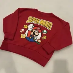 【hachi様専用】スーパーマリオ　裏起毛トレーナー　赤　キャラクターグッズ