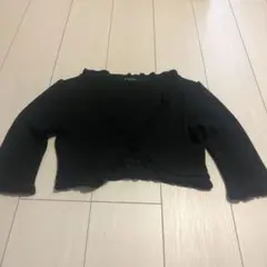 フリル付きブラック　ボレロ