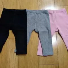 ユニクロ　ベビー　リブ　レギンス セット売り80cm