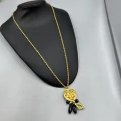 1AR ゴールドカラー サークルモチーフ ロングネックレス - メルカリ