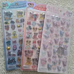 うるちゅるポップシールサンリオ、ディズニー3枚セット（正規品）