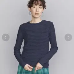 BEAUTY&YOUTH BY チェック プルオーバーカットソー