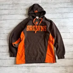 NFL ブラウンズ パーカー M フーディー BROWNS 古着 アメフト