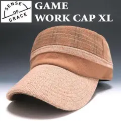 新品 センスオブグレース パッチワークワークキャップ XL BE 大きいサイズ